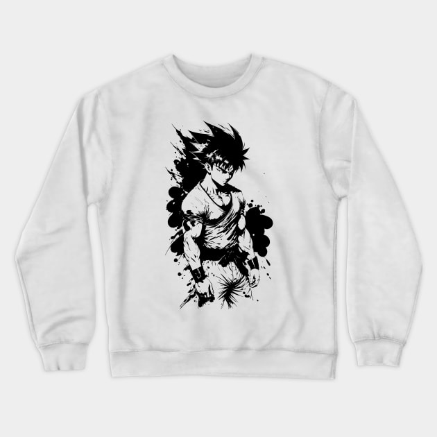 Fan Art Of Goku 01 Crewneck Sweatshirt by SanTees